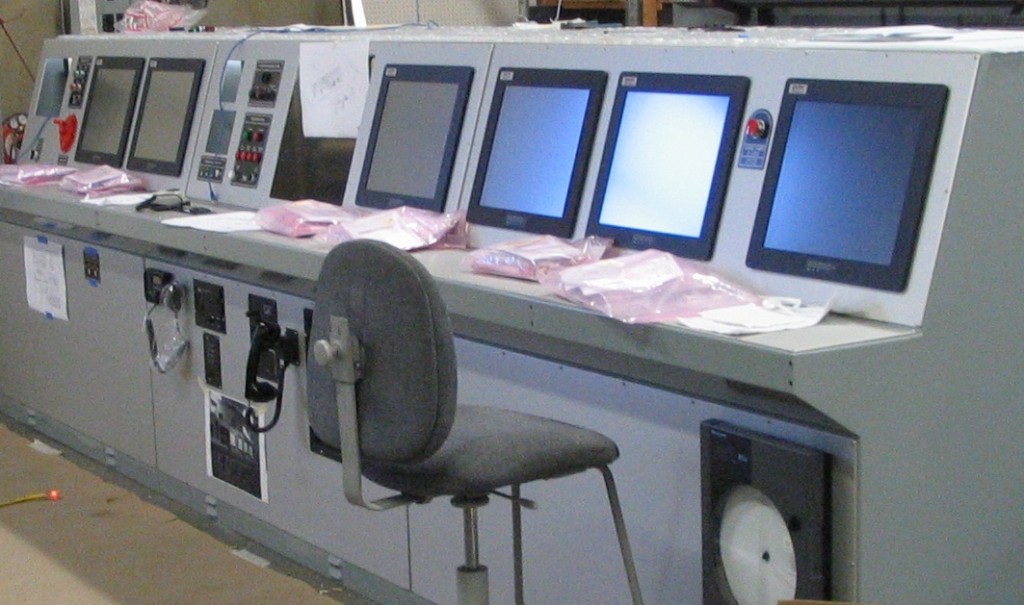 Complete replacement console for oil tanker cargo control room